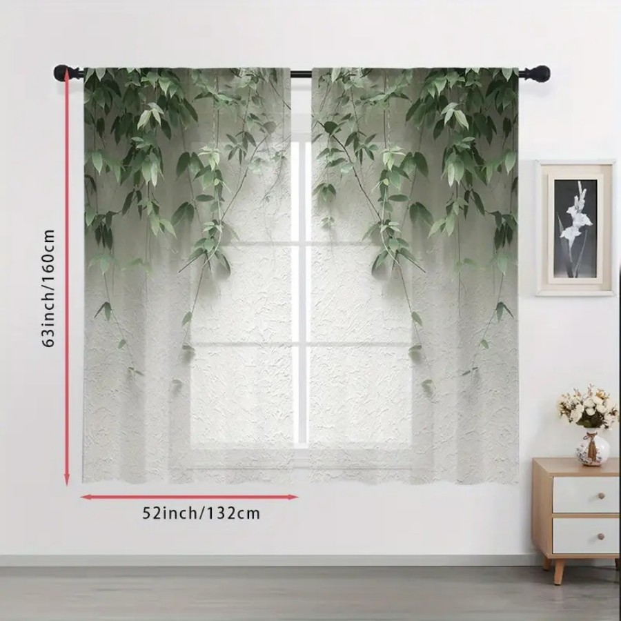 2 Cortinas Transparentes con E - Home Decor Wall Panels reseña y precio