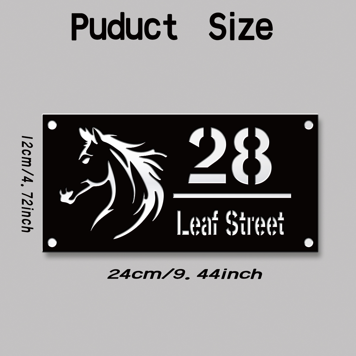 1 Pieza Placa de Acrílico Pers - Home Decor Garden reseña y precio