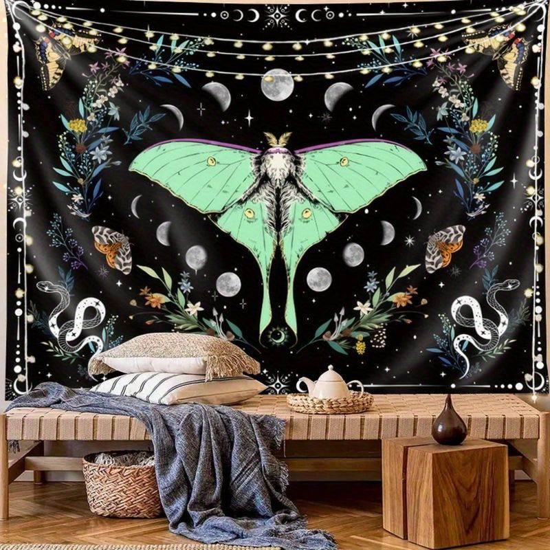 VIKAMA Moth Butterfly Moon Pha - Home Decor Yoga reseña y precio