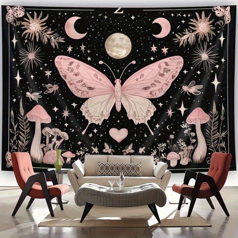 VIKAMA Moth Butterfly Moon Pha - Home Decor Yoga reseña y precio