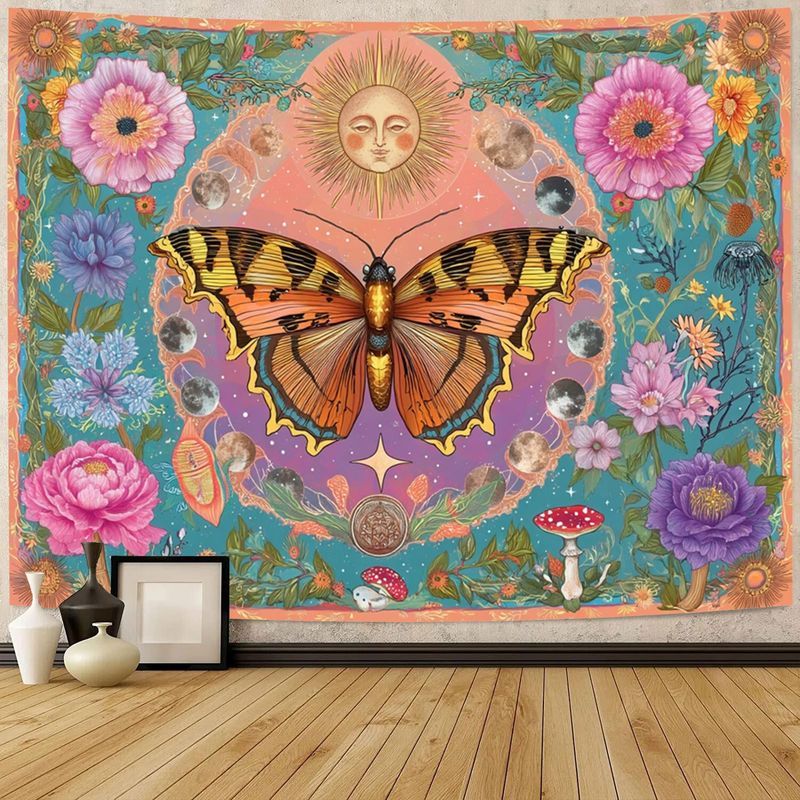 VIKAMA Moth Butterfly Moon Pha - Home Decor Yoga reseña y precio
