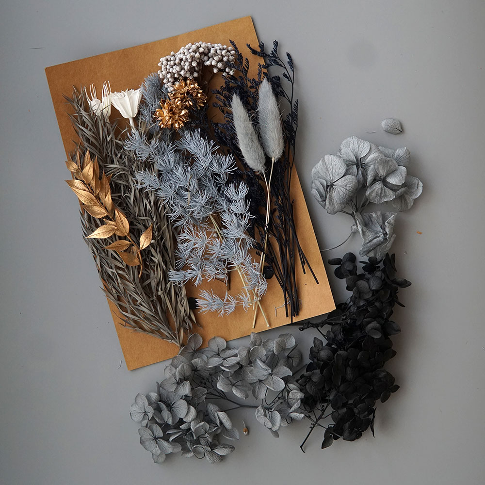 1 paquete de plantas artificia - Dried Flower Bouquet reseña y precio