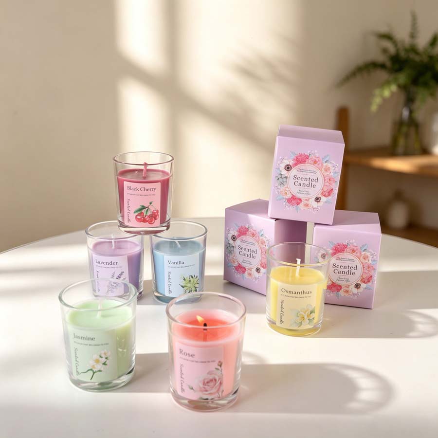 Set de Regalo de Velas Aromáti - Home Decor Glass reseña y precio