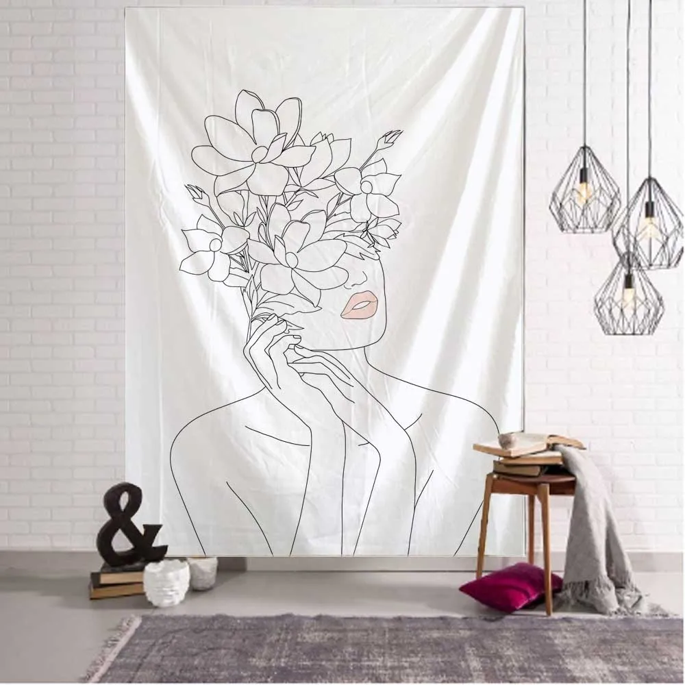 Tapiz artístico de línea Simpl - Home Decor Yoga reseña y precio