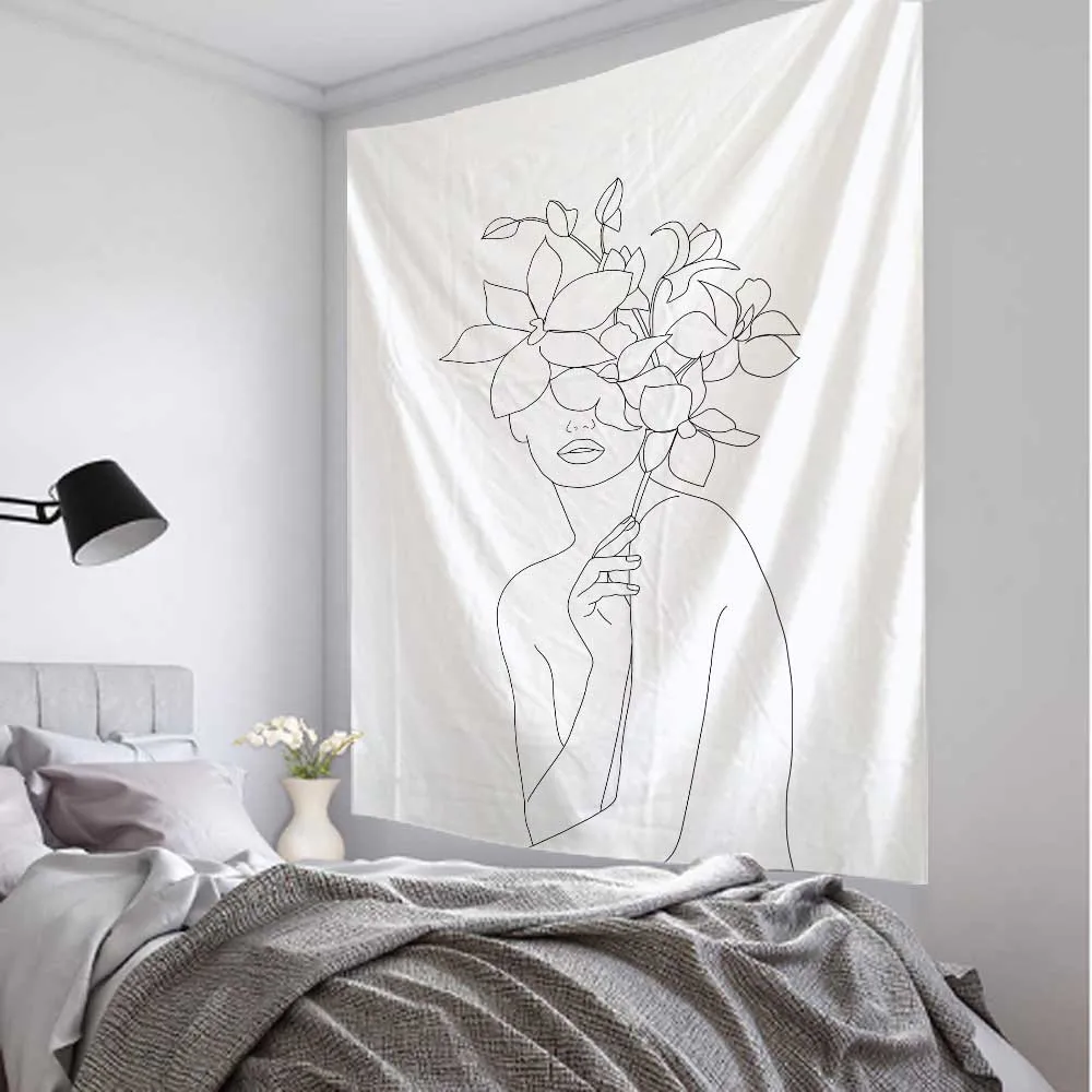 Tapiz artístico de línea Simpl - Home Decor Yoga reseña y precio