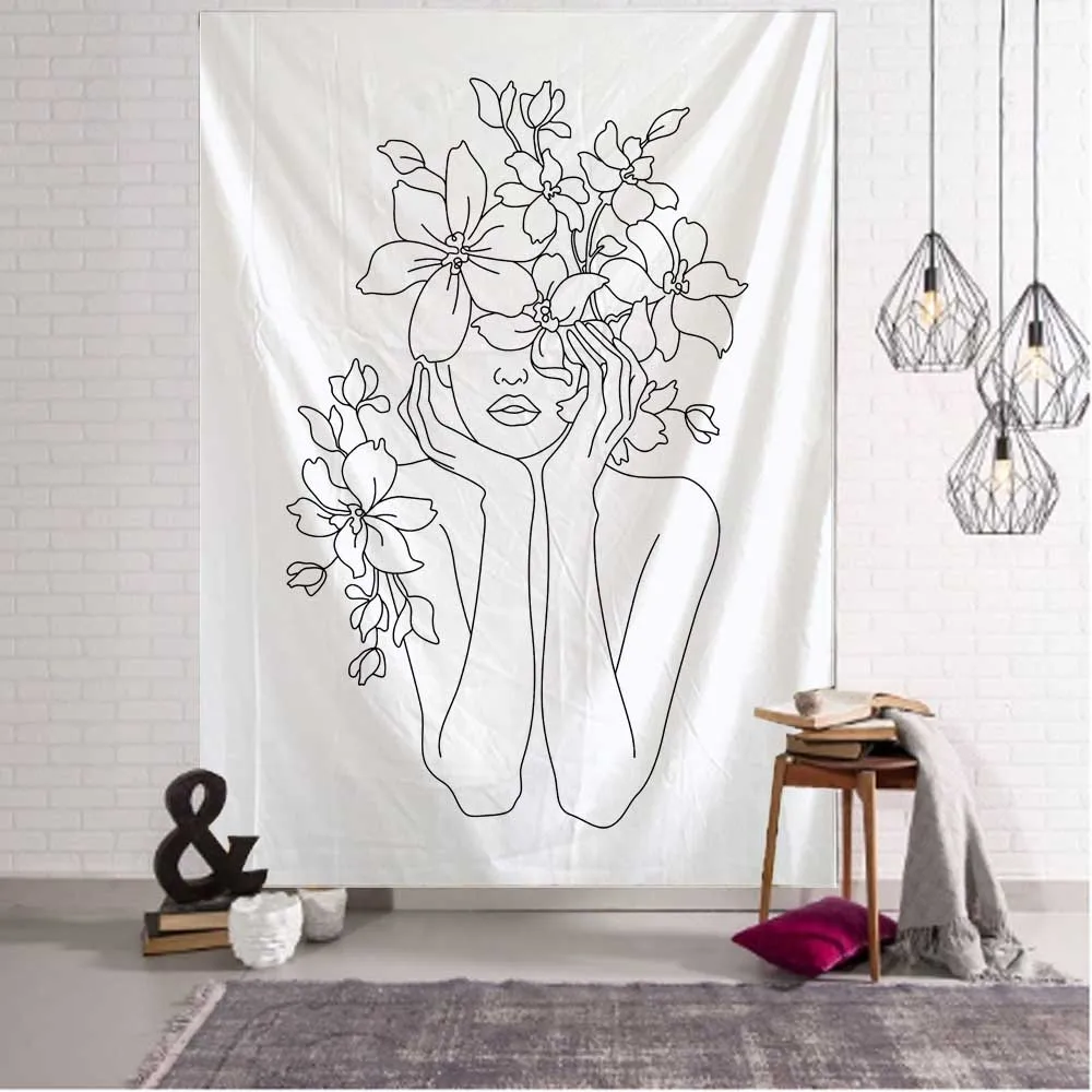 Tapiz artístico de línea Simpl - Home Decor Yoga reseña y precio