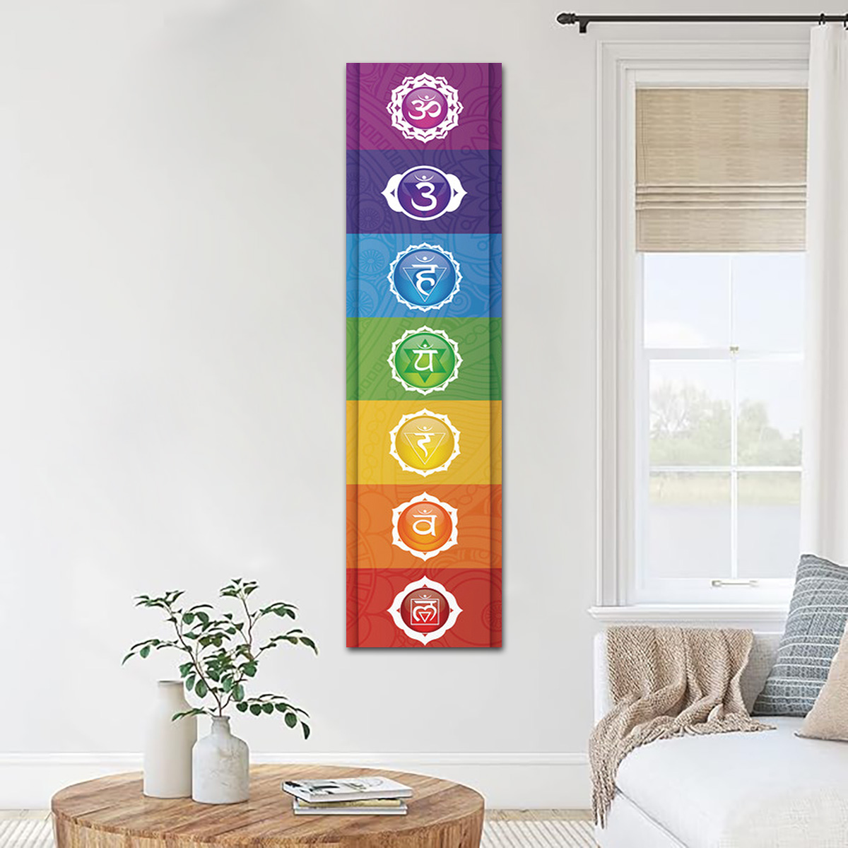 Tapiz de elementos coloridos C - Home Decor Yoga reseña y precio