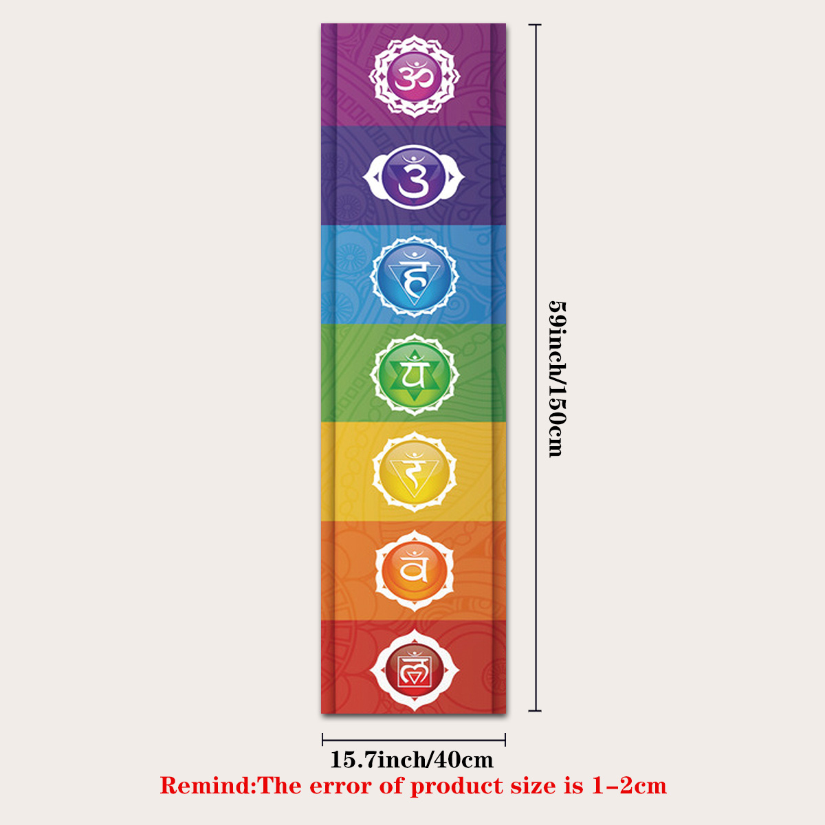 Tapiz de elementos coloridos C - Home Decor Yoga reseña y precio