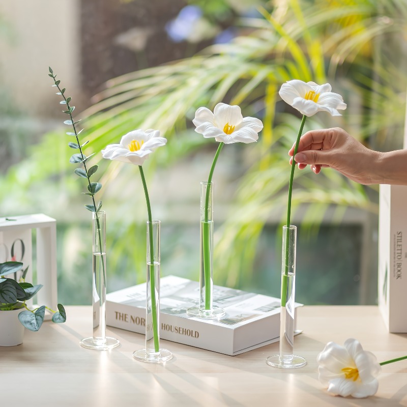 4 Jarrones Acrílicos Delgados  - Glass Vase Nordic reseña y precio